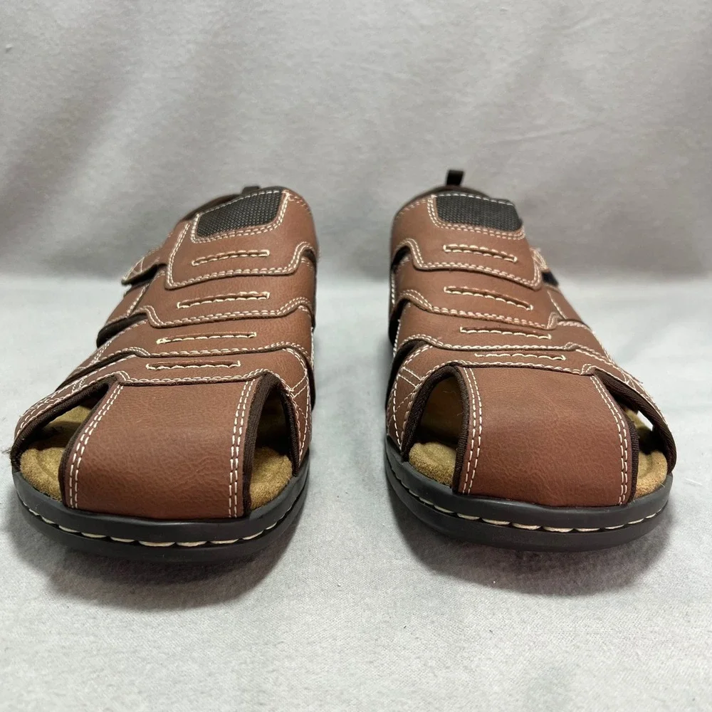 Dockers Searose Fisherman Sandals Rust Brown Memory Foam‎ Casual Gorpcore 13 M
